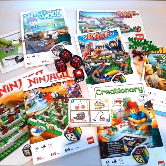 Lego Game Lot Pieces Dice Instruction Manual Replacement Booklets - Picture 1 of 10